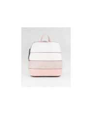 Ladies Pink Backpack with Strips