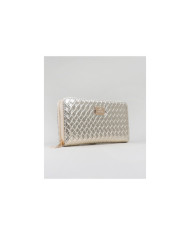 Carteira Platina de Senhora com Efeito Entrelaçado