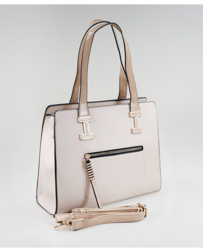 Mala Bege de Senhora de Mão