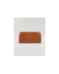 Lady Camel Wallet con piel en relieve