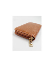 Camel Women's Wallet with Embossed Leather