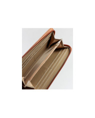 Camel Women's Wallet with Embossed Leather
