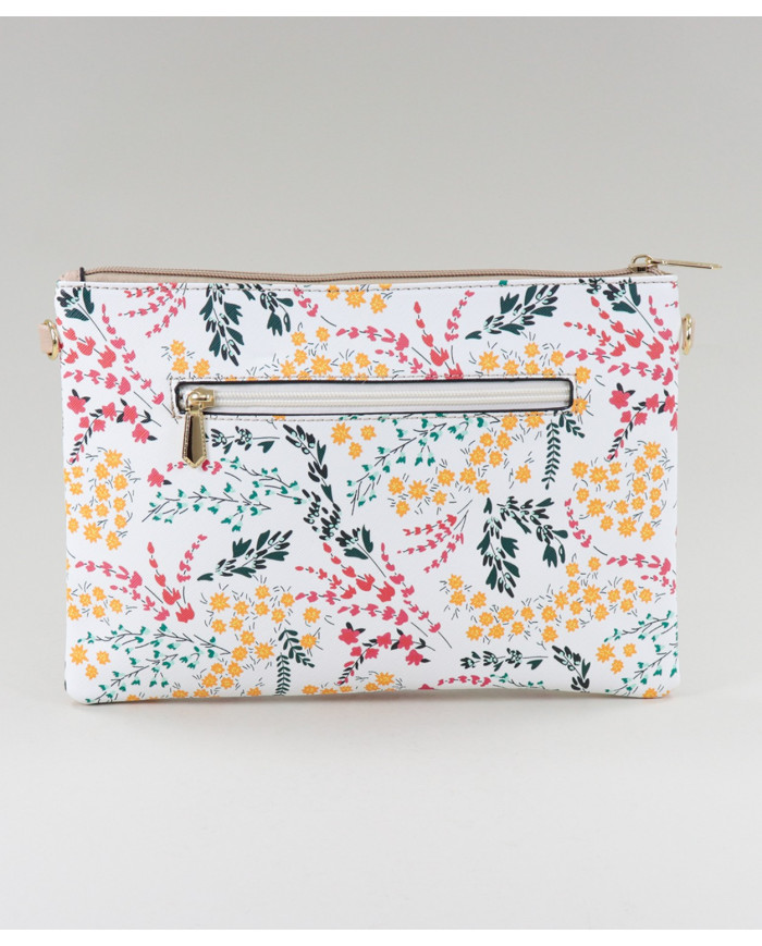 Chicas Taupe Bolsa con Patrón Floral