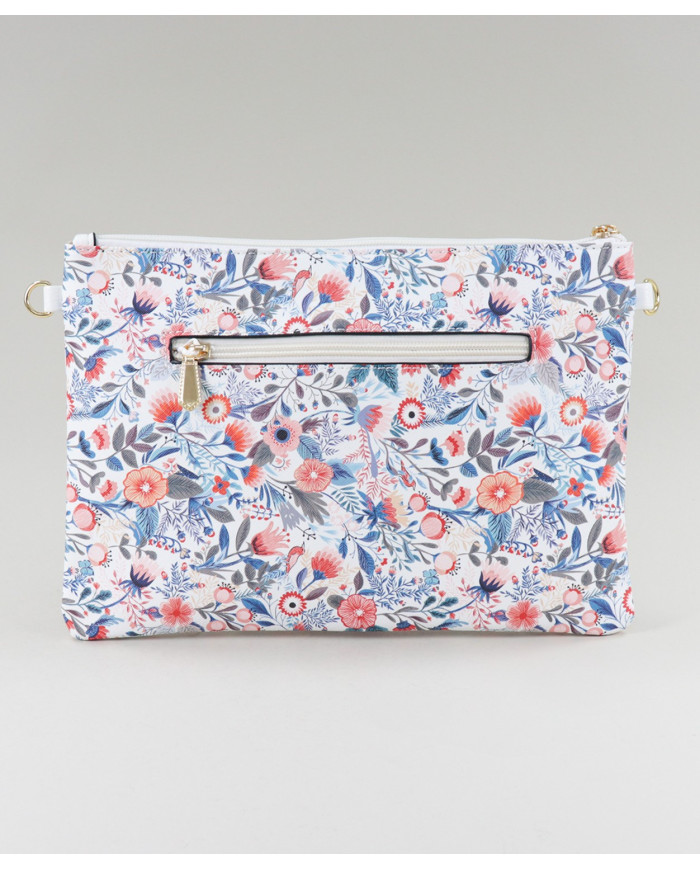 Lady White Case with Floral Pattern