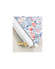 Mala Branca de Senhora com Padrão Floral