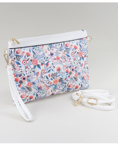 Lady White Case with Floral Pattern