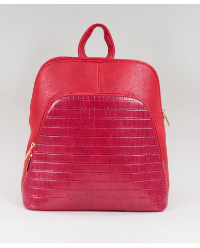 Damas Red Mochila con bolsillo frontal
