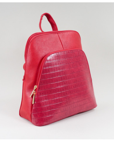 Damas Red Mochila con bolsillo frontal