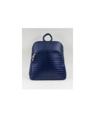 Damas Mochila azul con bolsillo frontal