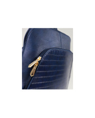 Damas Mochila azul con bolsillo frontal