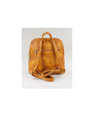 Women's Mustard Backpack with Frontal Pocket