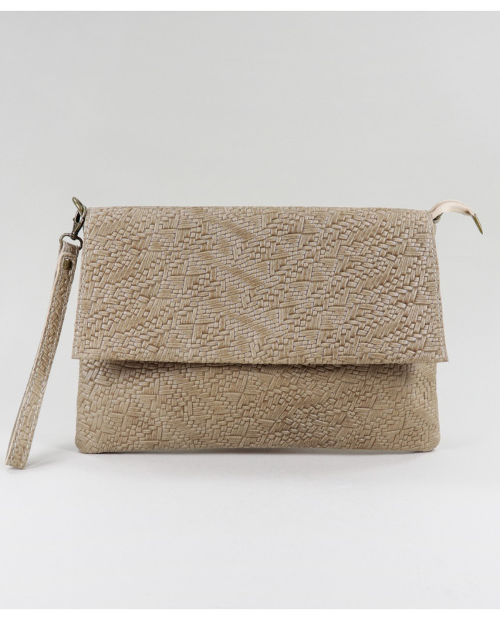 Women's Clutch Taupe in Skin