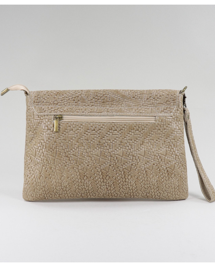 Women's Clutch Taupe in Skin