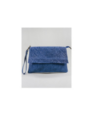 Blue Women's Clutch in Skin