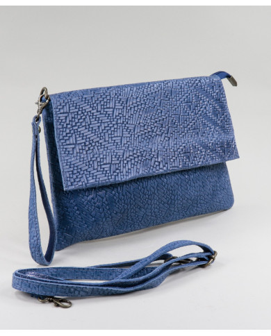 Blue Women's Clutch in Skin