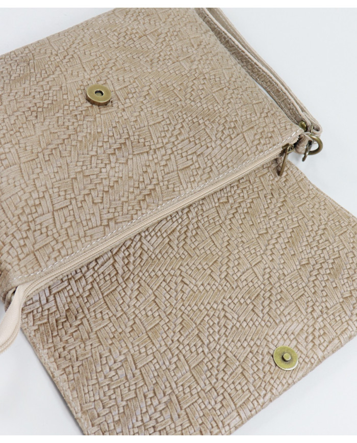 Women's Clutch Taupe in Skin