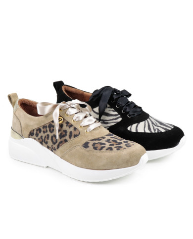 Ginova Women's Trainers with Pattern