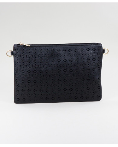 Clutch Preta de Senhora Perforated