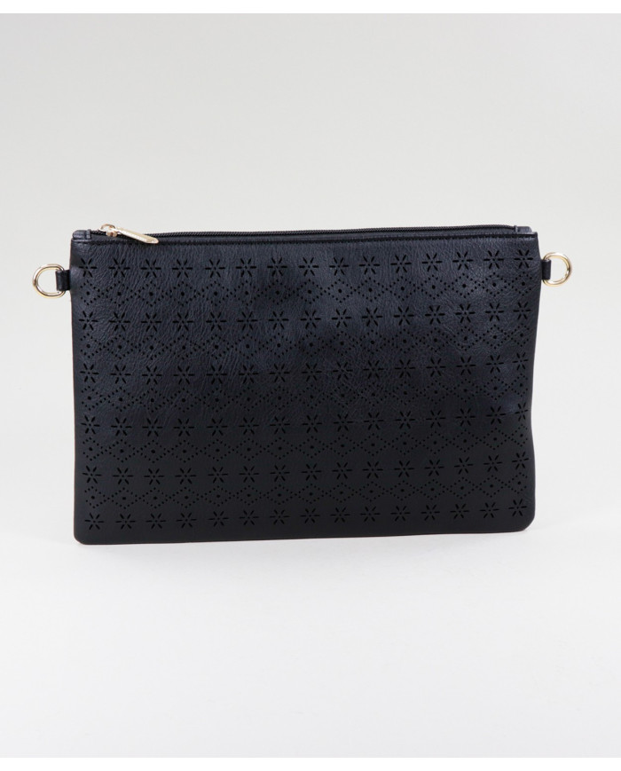 Clutch Preta de Senhora Perforated