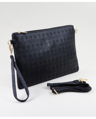 Clutch Preta de Senhora Perfurada