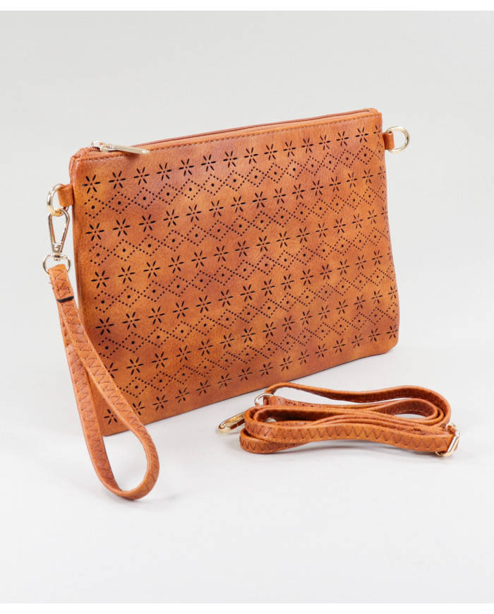 Ms. Clutch Camel Perforated