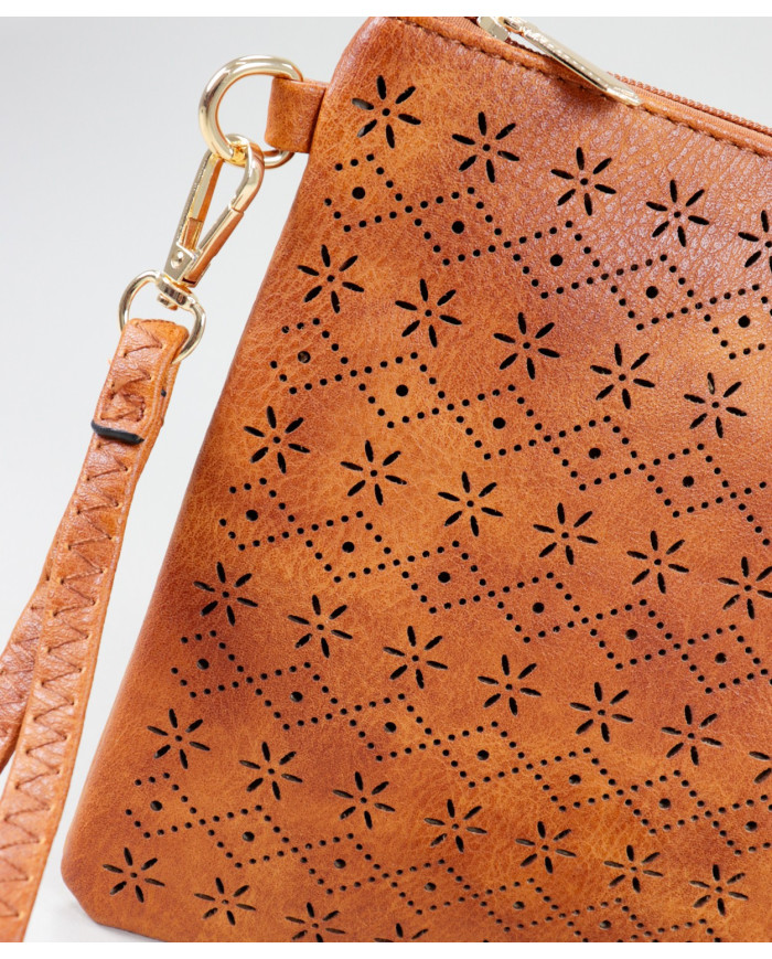 Ms. Clutch Camel Perforated