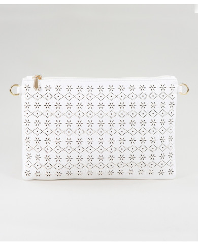 Clutch Branco de Senhora Perfurada
