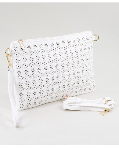 Clutch Branco de Senhora Perfurada
