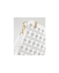 White Clutch of Lady Perforated