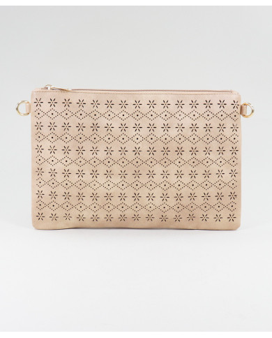 Clutch Taupe de Senhora Perforated