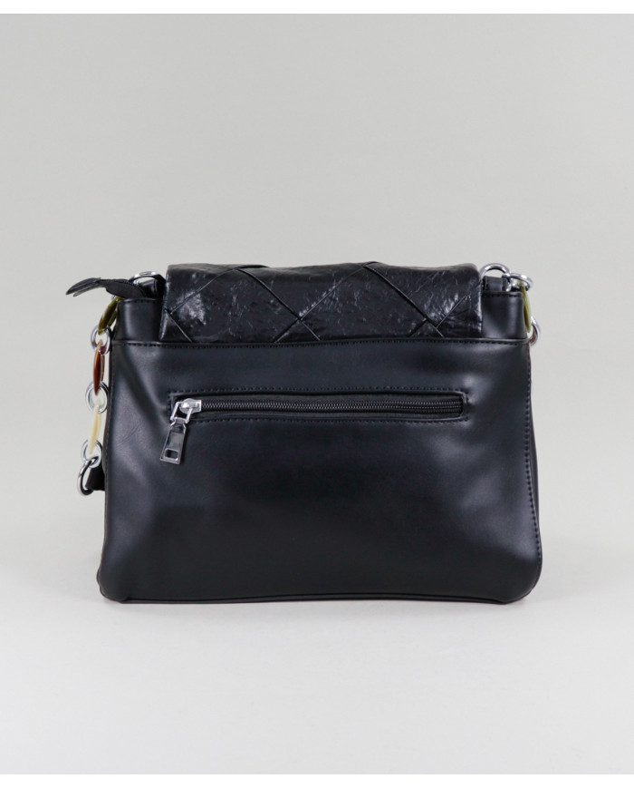 Mala Preta de Senhora Com Alça Decorada