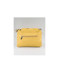 Bolso de la señora amarilla con manija decorada