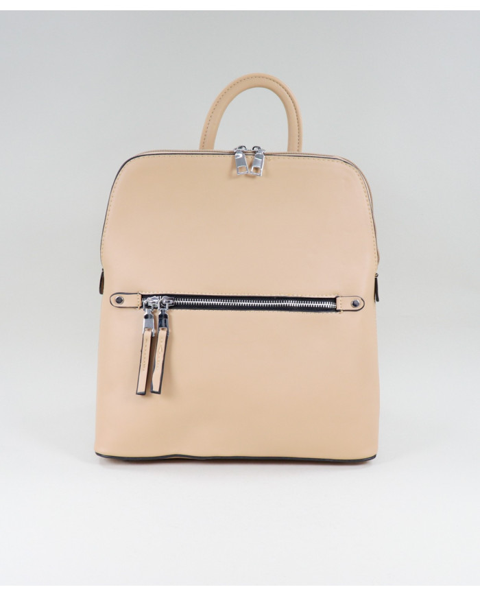 Mochila Taupe de Senhora com Fecho