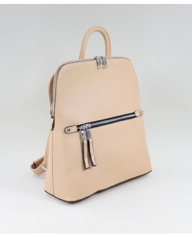 Mochila Taupe de Senhora com Fecho
