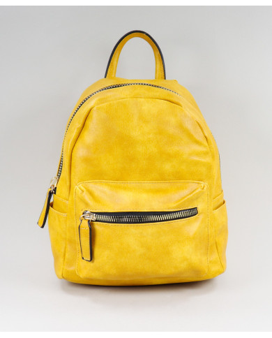 Women's Mustard Backpack with Clasps