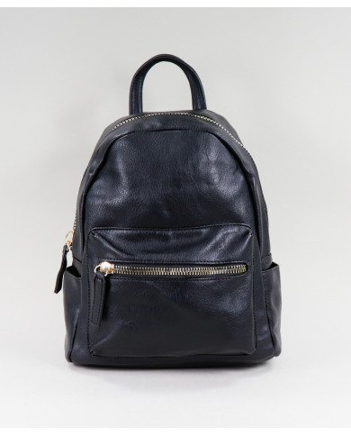 Damas Black Backpack con cierres