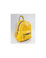 Mochila Mostarda de Senhora com Fechos