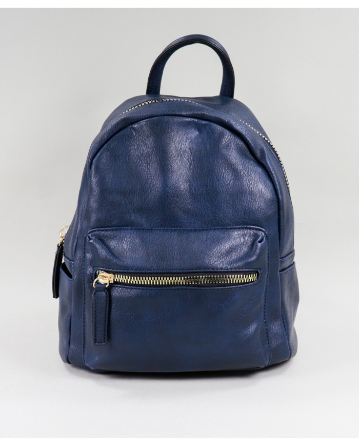 Ladies Blue Backpack with Clasps