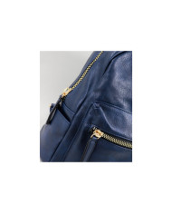 Mochila Azul de Senhora com Fechos