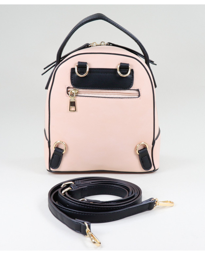 Mochila Rosa de Senhora com Textura