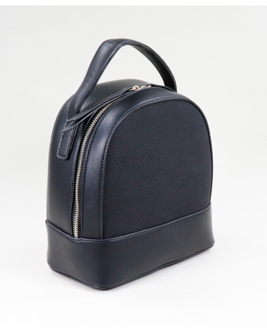 Ladies Black Backpack with Texture