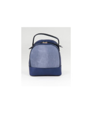 Mochila Azul de Senhora com Textura