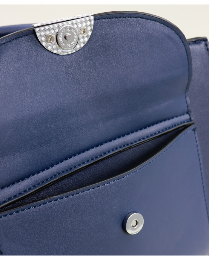 Blue Lady Suitcase with Silver Application