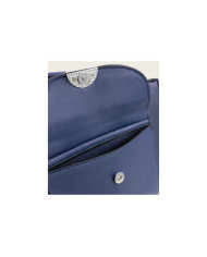 Blue Lady Suitcase with Silver Application