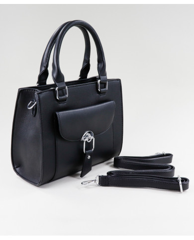 Ladies Black Case with Silver Application