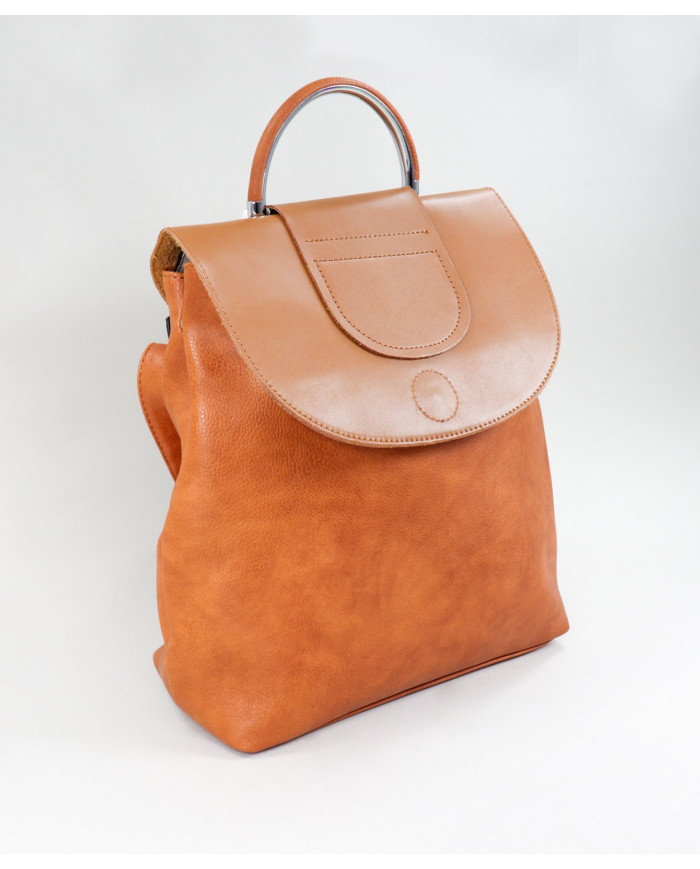 Mochila Camel de Senhora com Alça Metalizada